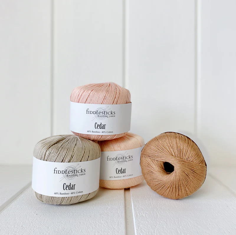 Fiddlesticks Bamboo Cotton 6 Ply Cedar Yarn