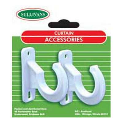 Sullivans Curtain Centre Rod Support Bracket For 16mm Rods White