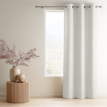 Hume Paris Two Tone Blockout Ring Top Ready Made Curtain – Chai | Wattle & Bourke