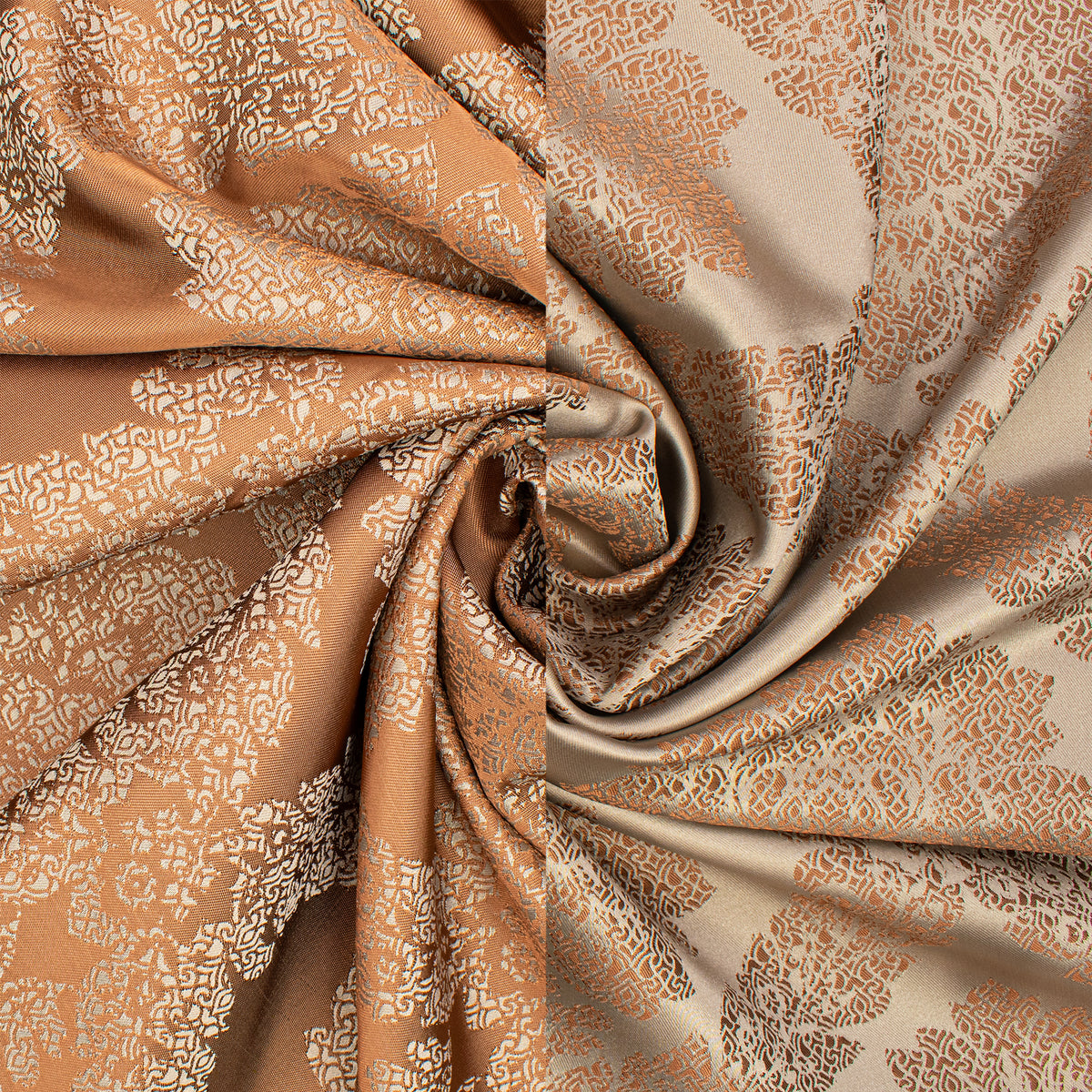 Reversible Floral Jacquard Brocade Suiting/Upholstery Fabric