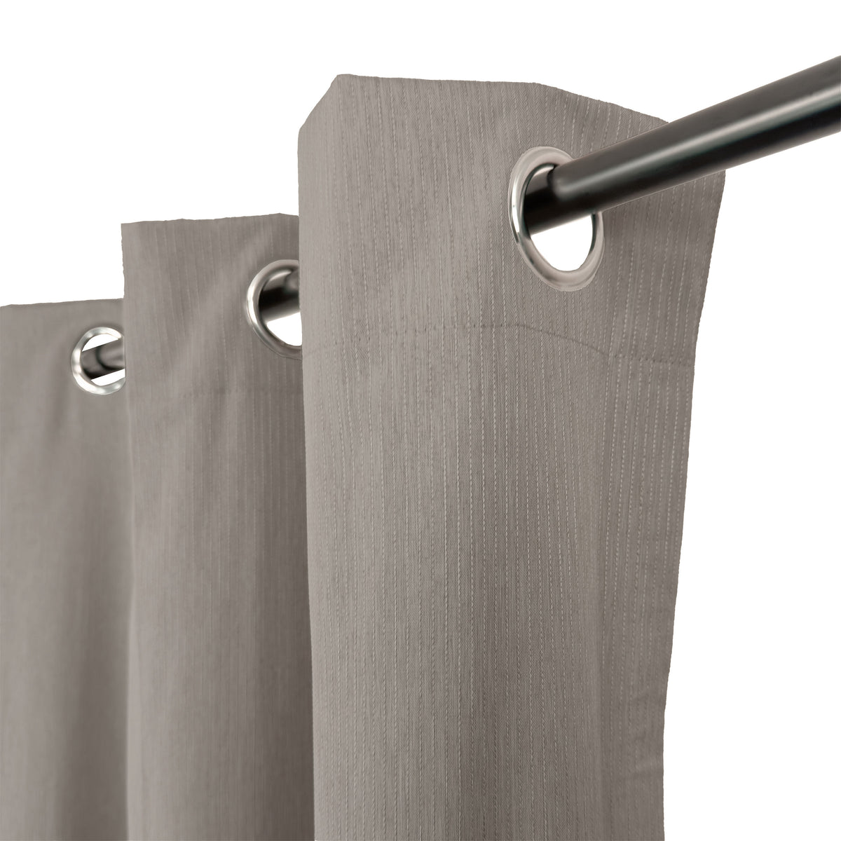 Hume Paris Two Tone Blockout Ring Top Ready Made Curtain – Cobble | Wattle & Bourke