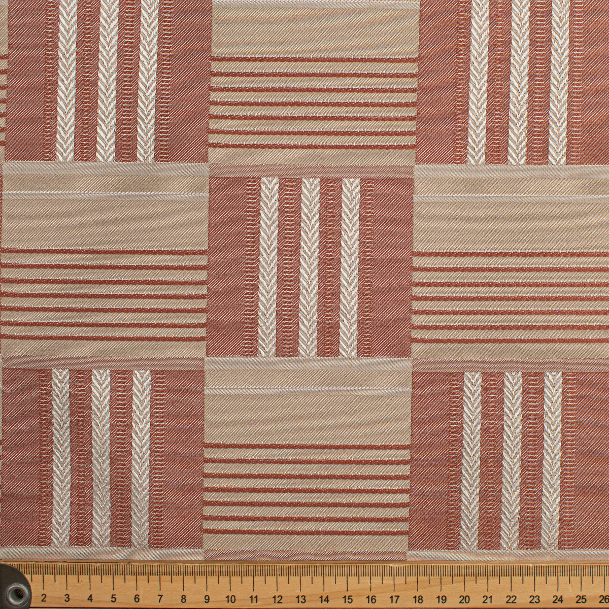 Coordinating Woven Upholstery & Suiting Fabric Check & Stripe Designs
