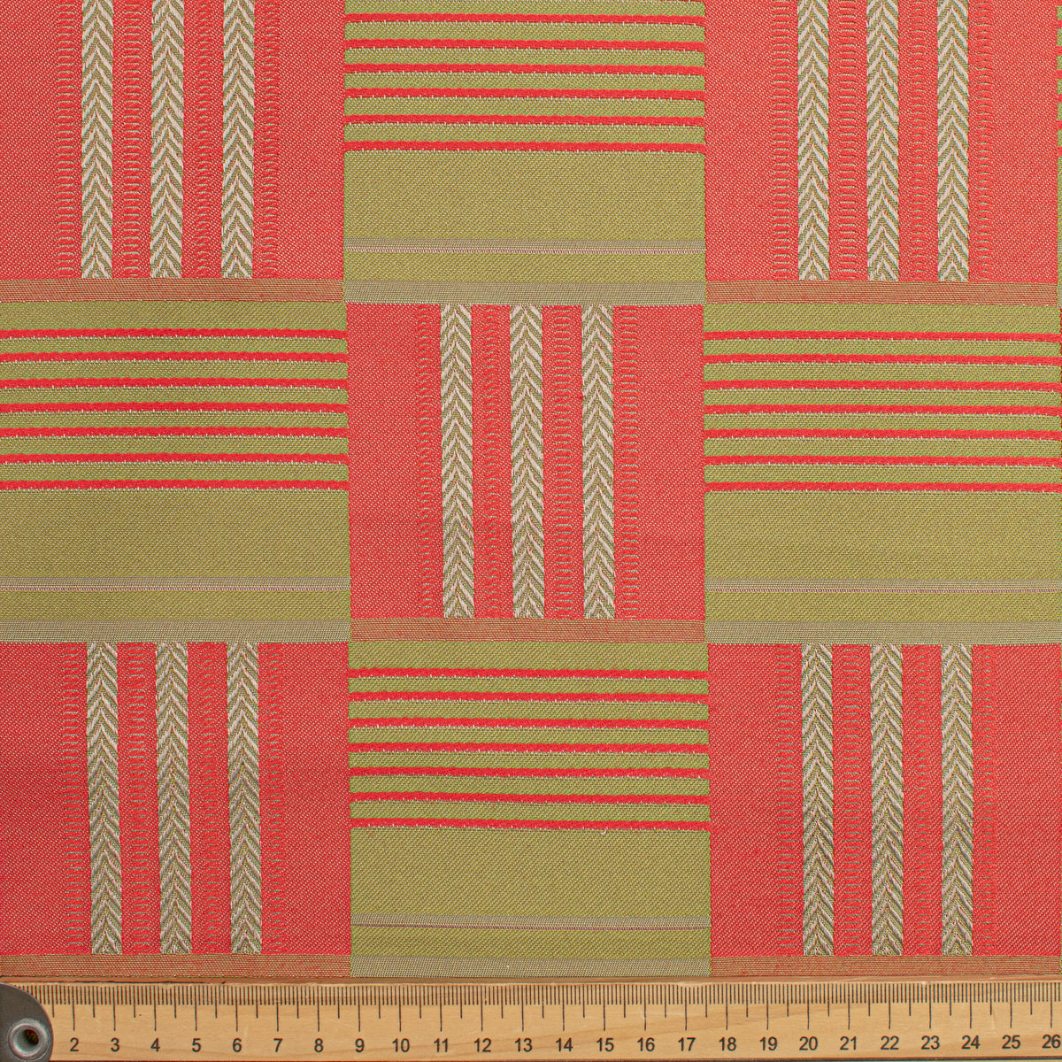Coordinating Woven Upholstery & Suiting Fabric Check & Stripe Designs