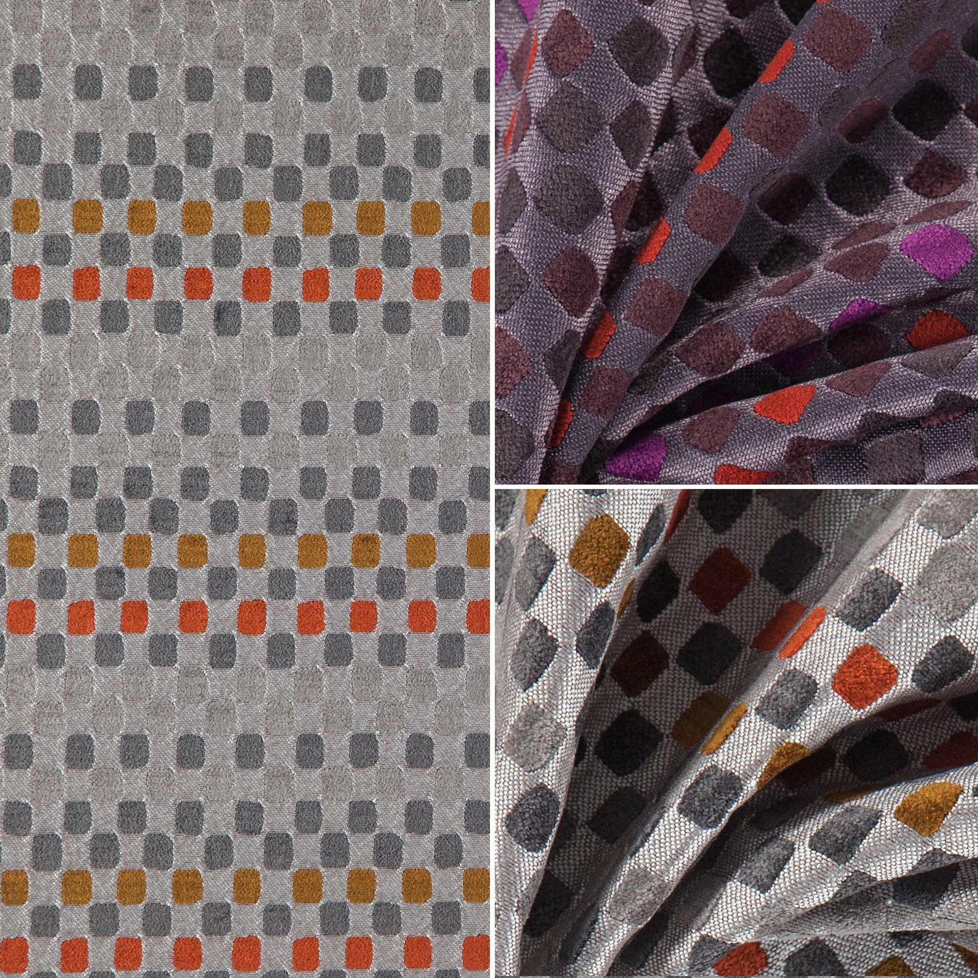 Connections by Zepel - Curtaining/Upholstery Square Chenille Jacquard