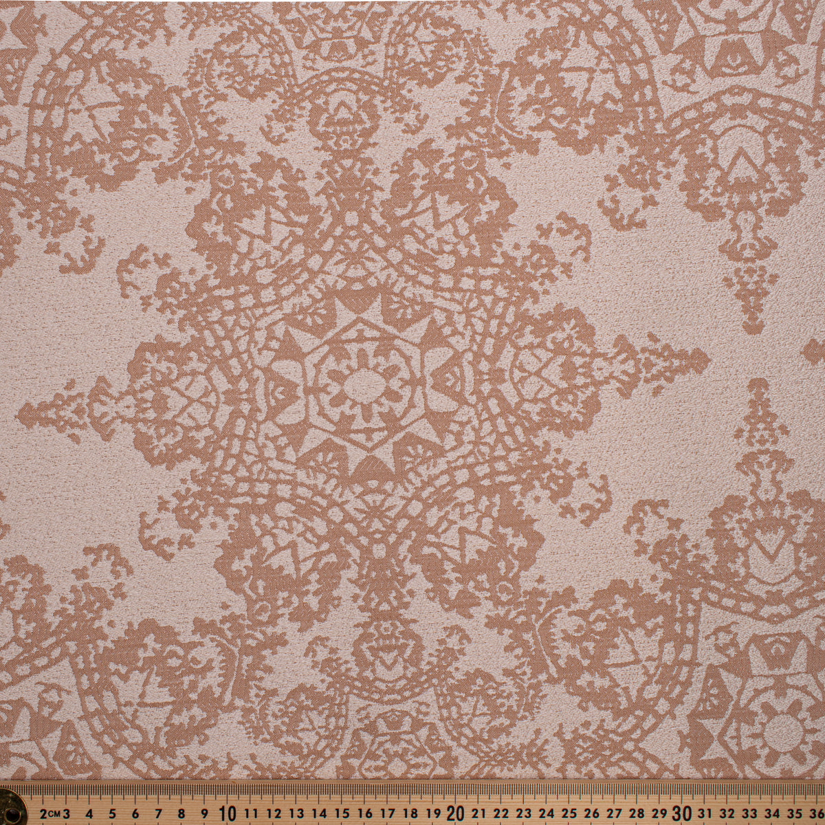 Crystal Filigree Reversible Suiting/Upholstery in Walnut
