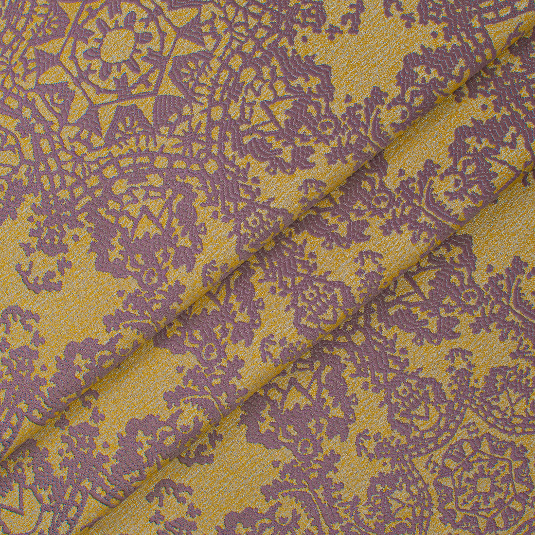 Crystal Filigree Reversible Suiting/Upholstery in Purple/Gold