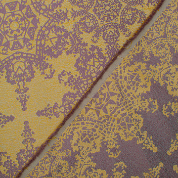 Crystal Filigree Reversible Suiting/Upholstery in Purple/Gold