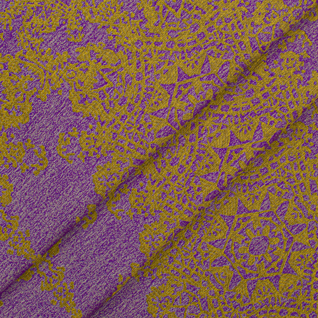 Crystal Filigree Reversible Suiting/Upholstery in Purple/Olive