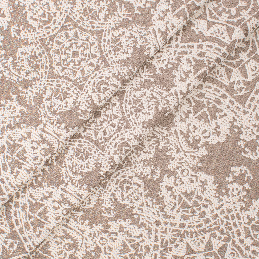 Crystal Filigree Reversible Suiting/Upholstery in White