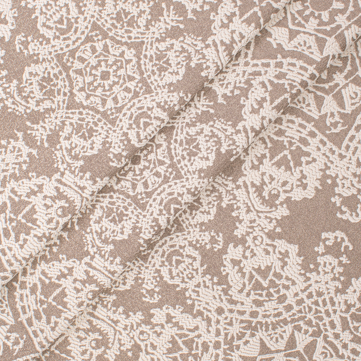 Crystal Filigree Reversible Suiting/Upholstery in White