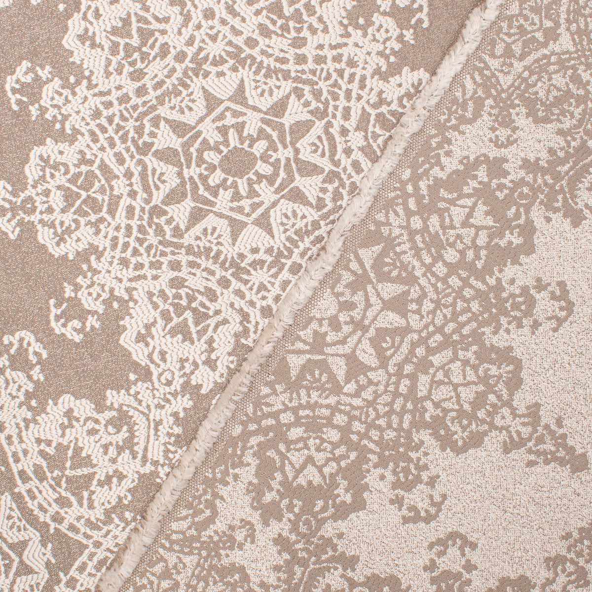 Crystal Filigree Reversible Suiting/Upholstery in White