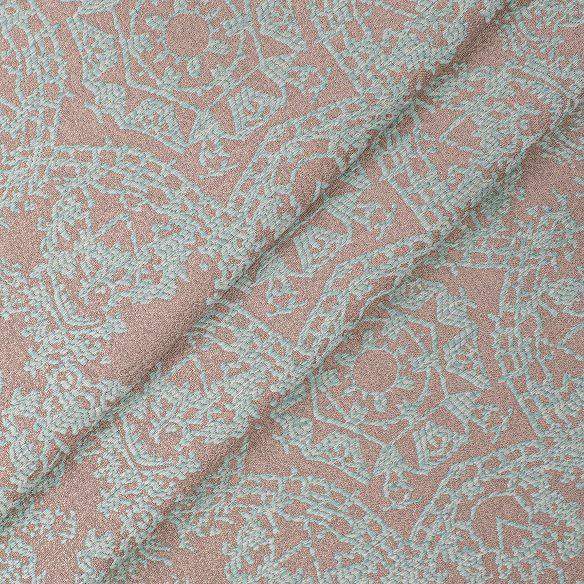 Crystal Filigree Reversible Suiting/Upholstery in Aqua