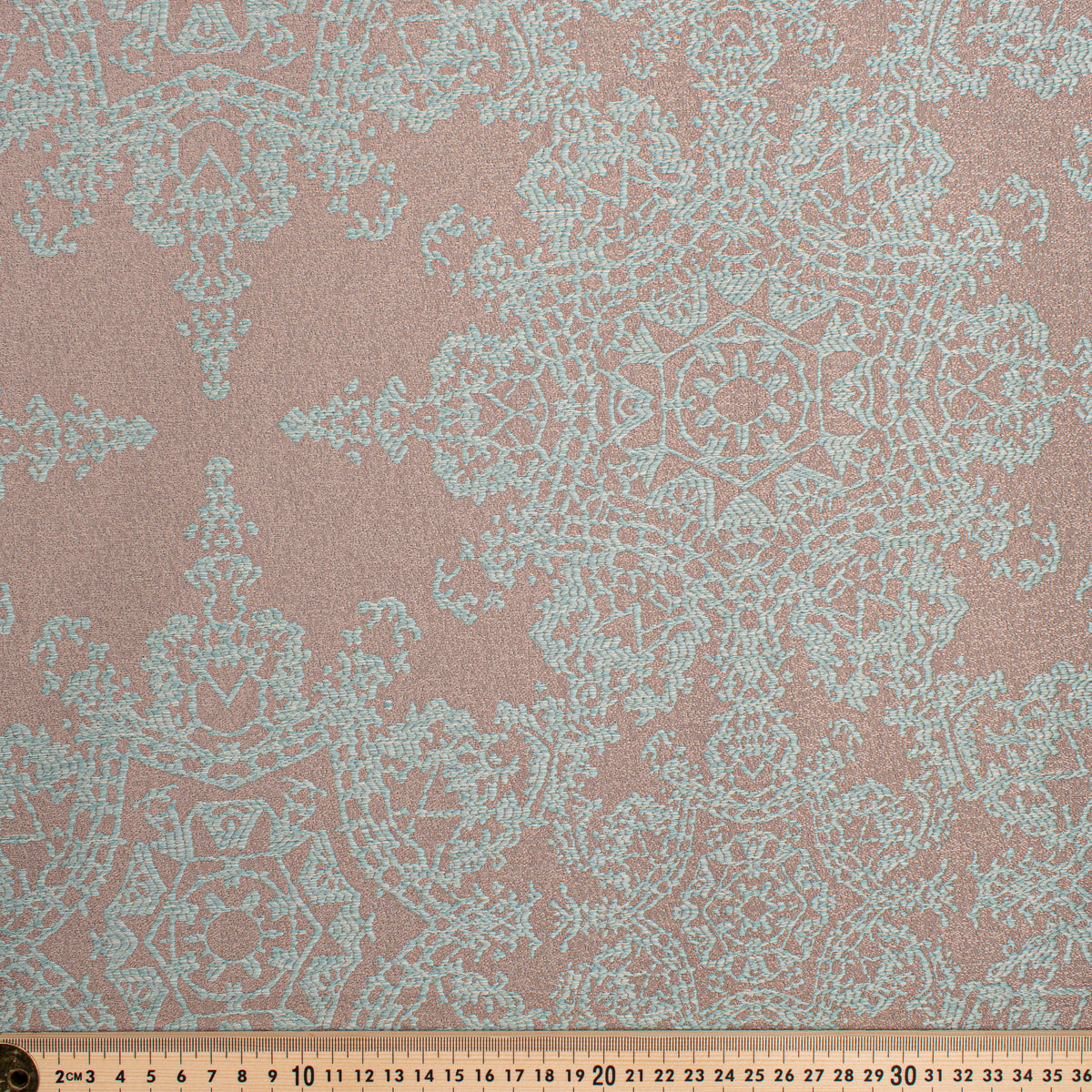 Crystal Filigree Reversible Suiting/Upholstery in Aqua