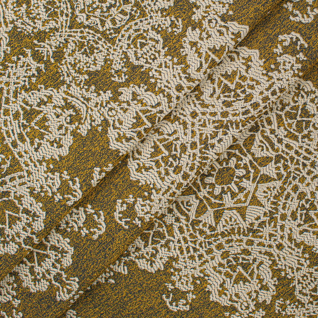 Crystal Filigree Reversible Suiting/Upholstery in Ochre
