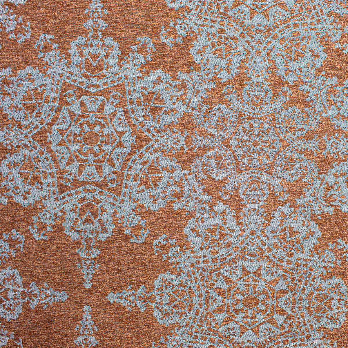 Crystal Filigree Reversible Suiting/Upholstery in Rust/Blue