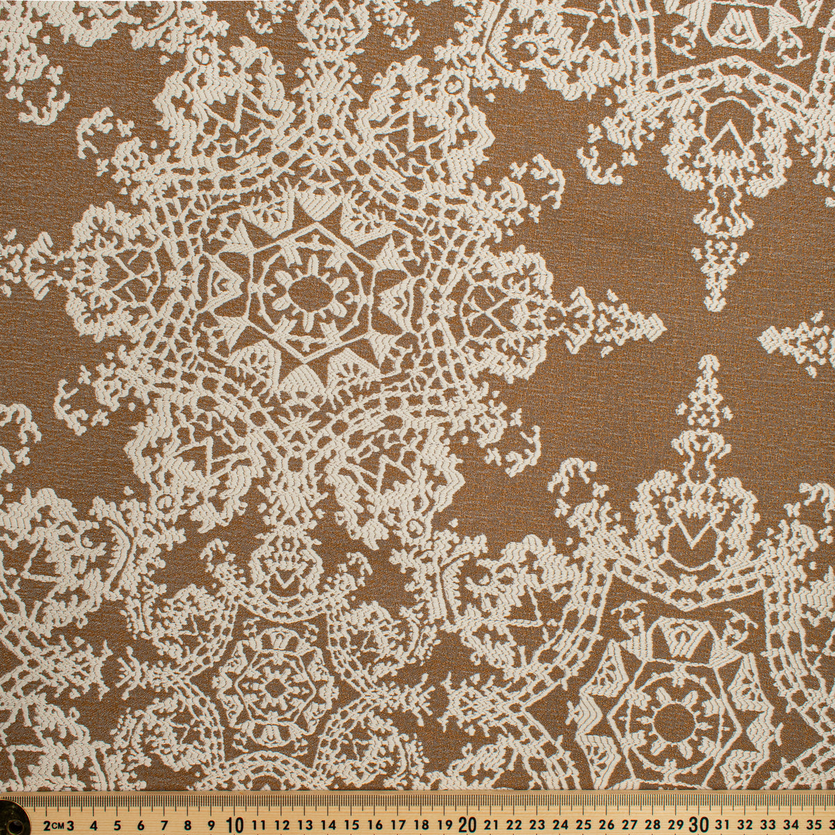 Crystal Filigree Reversible Suiting/Upholstery in Brown
