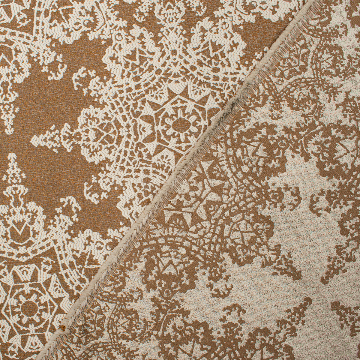 Crystal Filigree Reversible Suiting/Upholstery in Brown