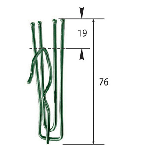 Sullivans 4 Prong Duplex Curtain Hook 19mm Heading 10pcs