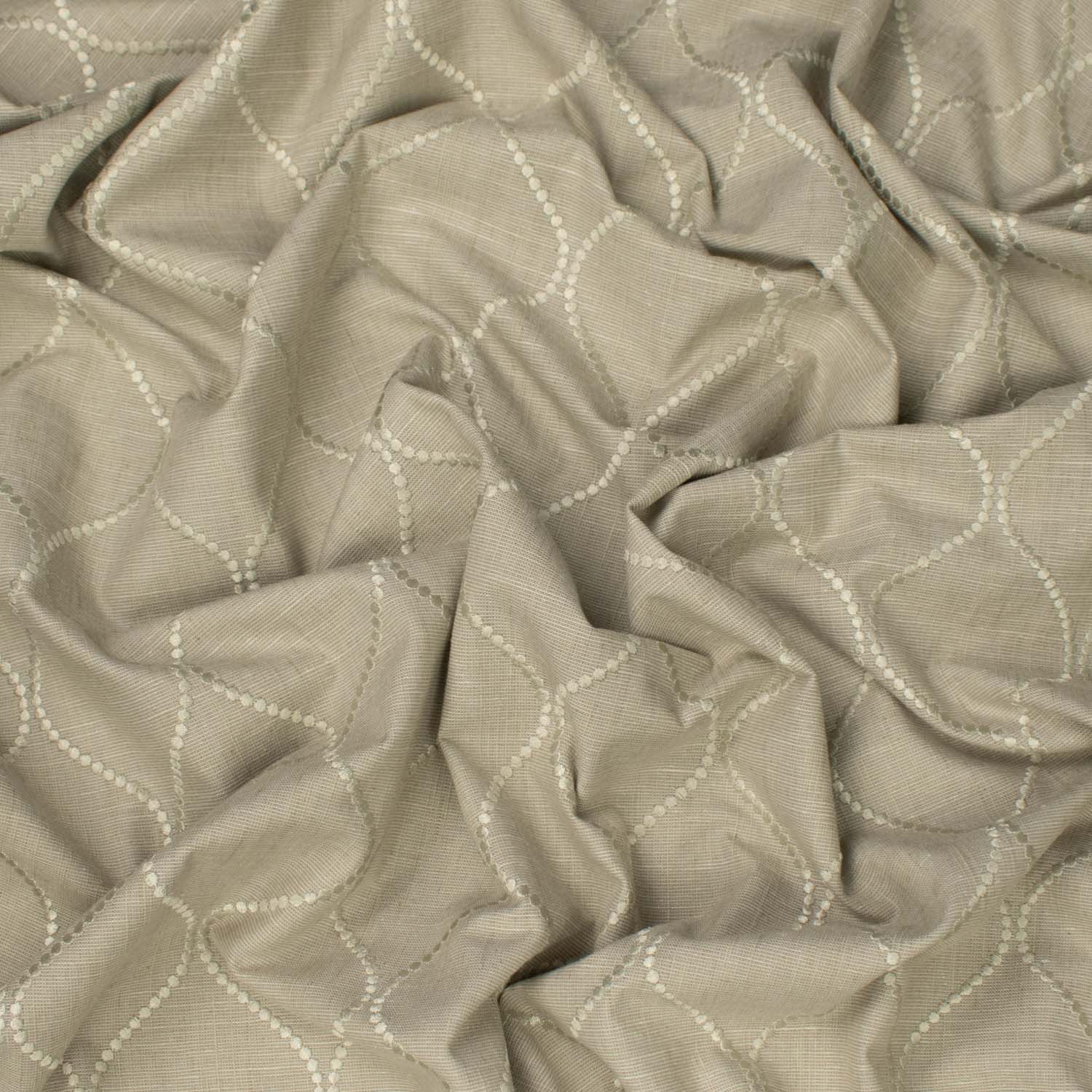 Cycle by Zepel - Curtaining/Upholstery Embroidery Twist Linen Look