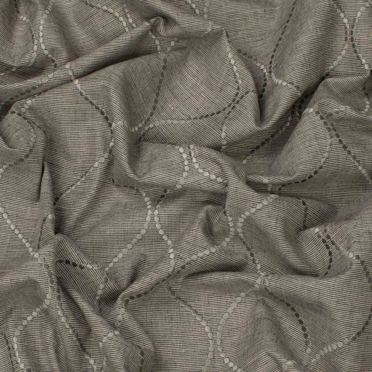 Cycle by Zepel - Curtaining/Upholstery Embroidery Twist Linen Look