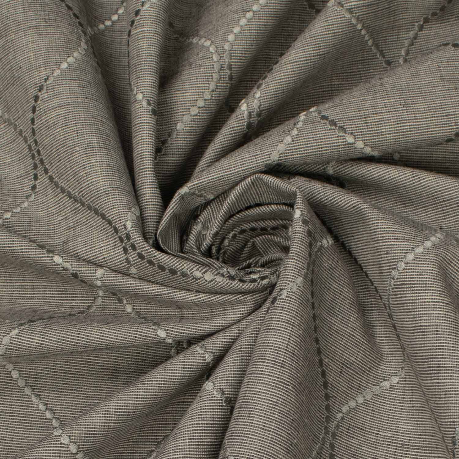 Cycle by Zepel - Curtaining/Upholstery Embroidery Twist Linen Look