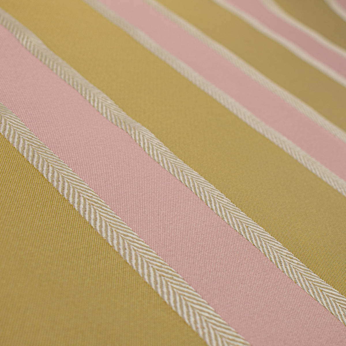 Classic Stripe Woven Upholstery & Suiting Fabric in Olive/Pink