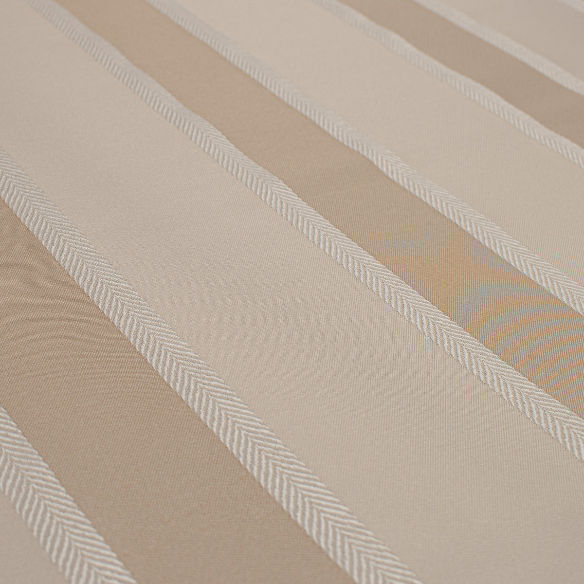 Classic Stripe Woven Upholstery & Suiting Fabric in Beige/Cream