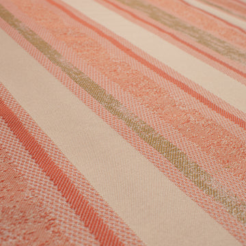 Artisan Stripe Woven Upholstery & Suiting Fabric in Dark Gold/Cream