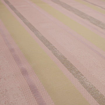 Artisan Stripe Woven Upholstery & Suiting Fabric in Olive/Pink