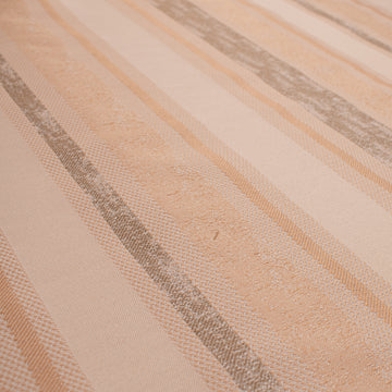 Artisan Stripe Woven Upholstery & Suiting Fabric in Beige/Cream