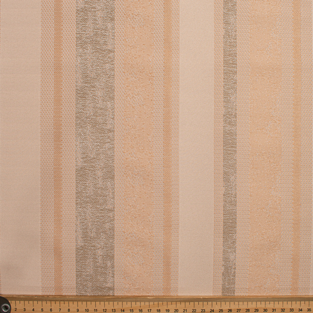 Artisan Stripe Woven Upholstery & Suiting Fabric in Beige/Cream