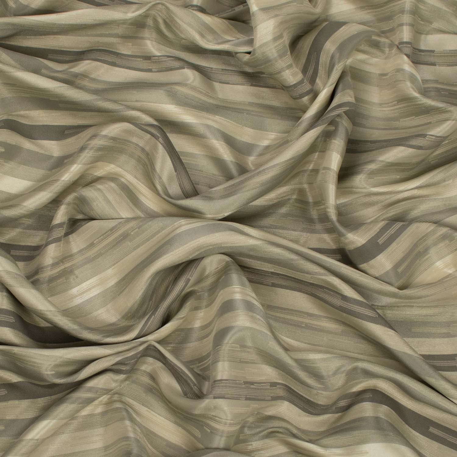 Flavone by Zepel - Curtaining/Upholstery Sateen Stripe Jacquard