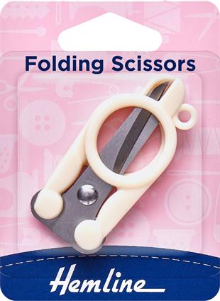 Hemline Folding Scissors - For Travelling Keyring