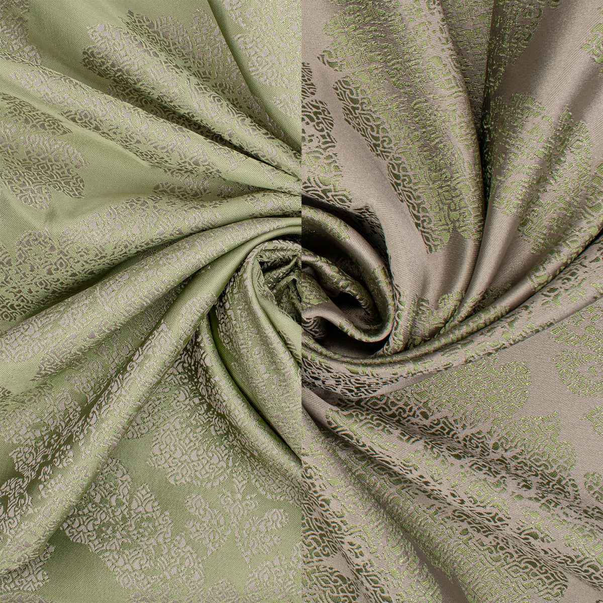 Reversible Floral Jacquard Brocade Suiting/Upholstery Fabric