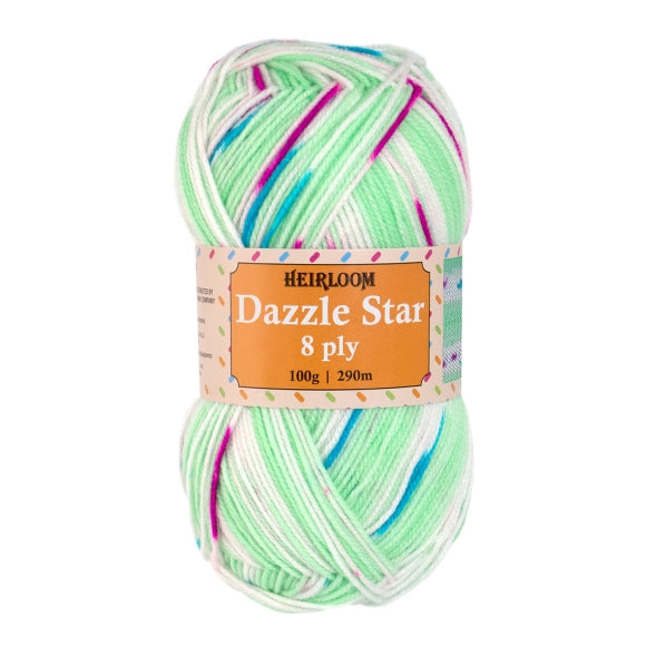 Heirloom Dazzle Star 8 Ply Knitting Yarn