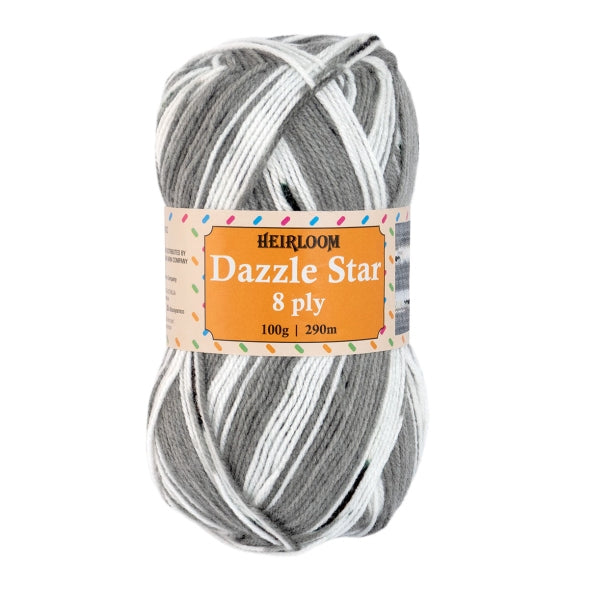 Heirloom Dazzle Star 8 Ply Knitting Yarn