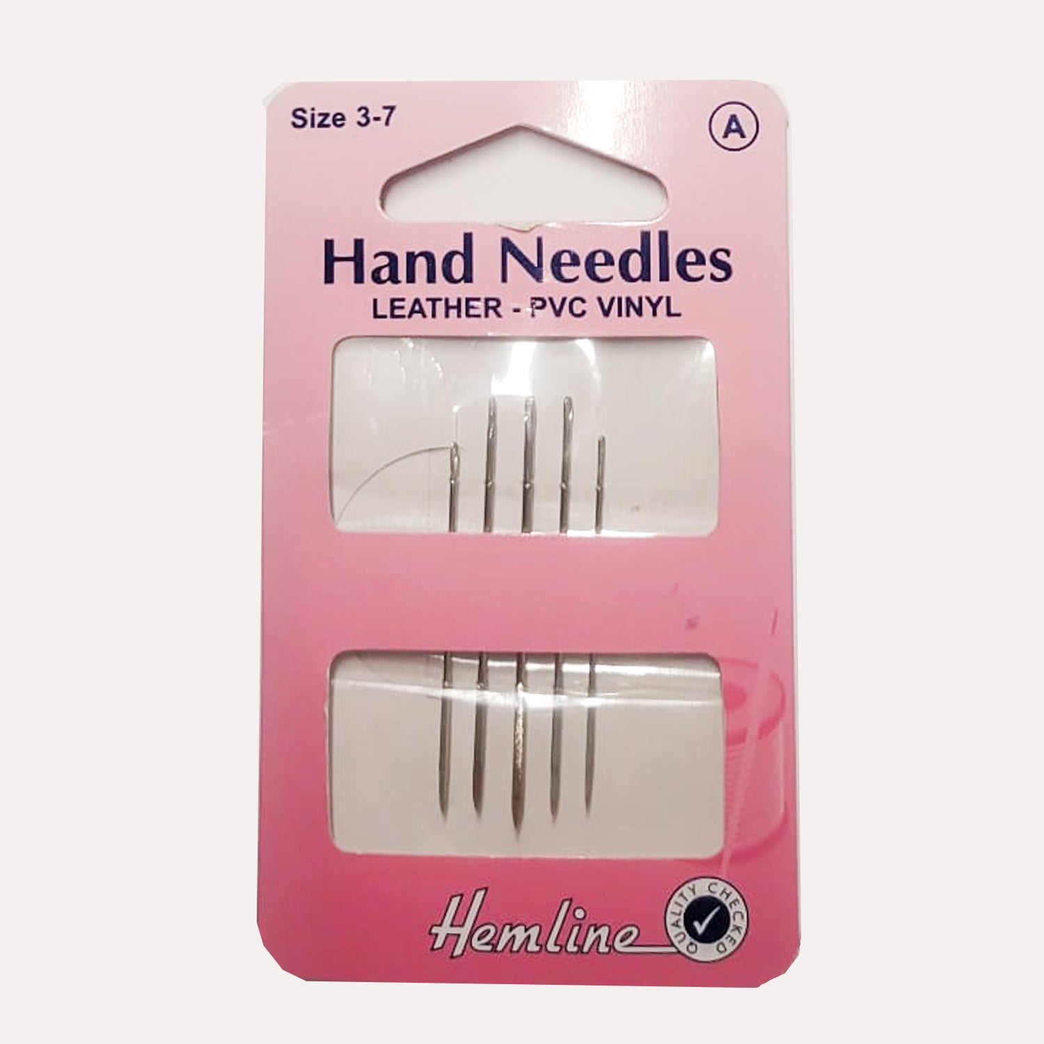 Hemline Hand Needle Leather PVC Vinyl Size 3-7 - 5 Pcs