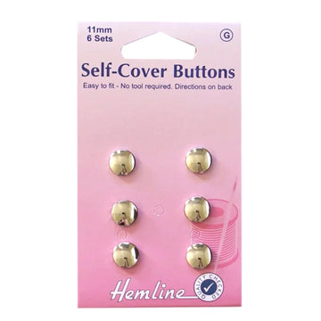 BUTTONS - SELF COVERED METAL 11MM