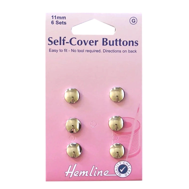 BUTTONS - SELF COVERED METAL 11MM