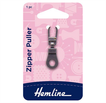 Hemline Zipper Puller - Ring Nickle