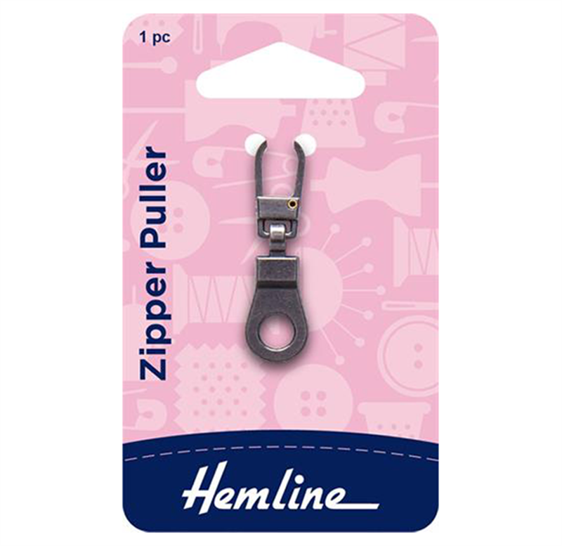 Hemline Zipper Puller - Ring Nickle