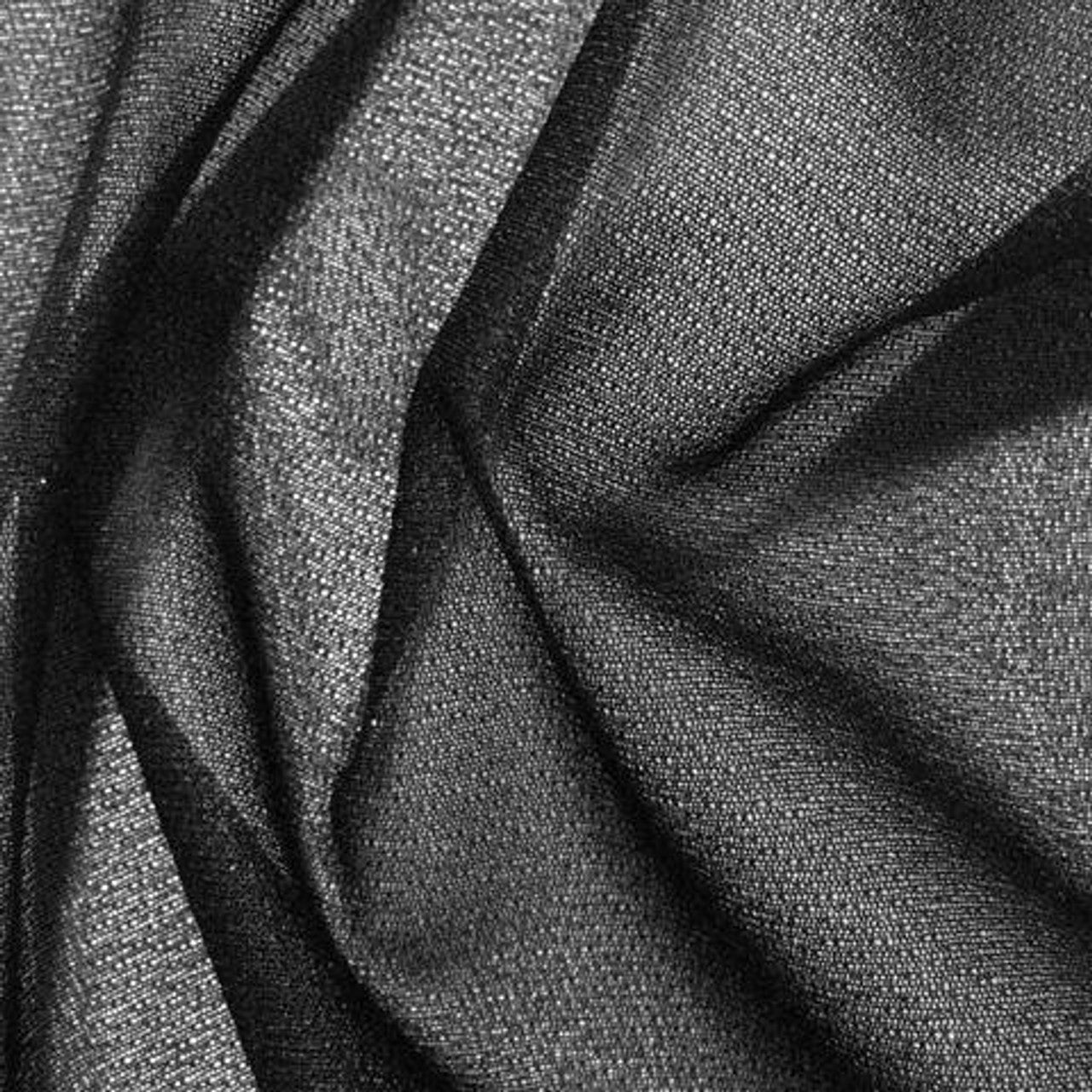 Fusible/Iron on Stretch Knit Interfacing Light Weight Black-4 Way Stretch