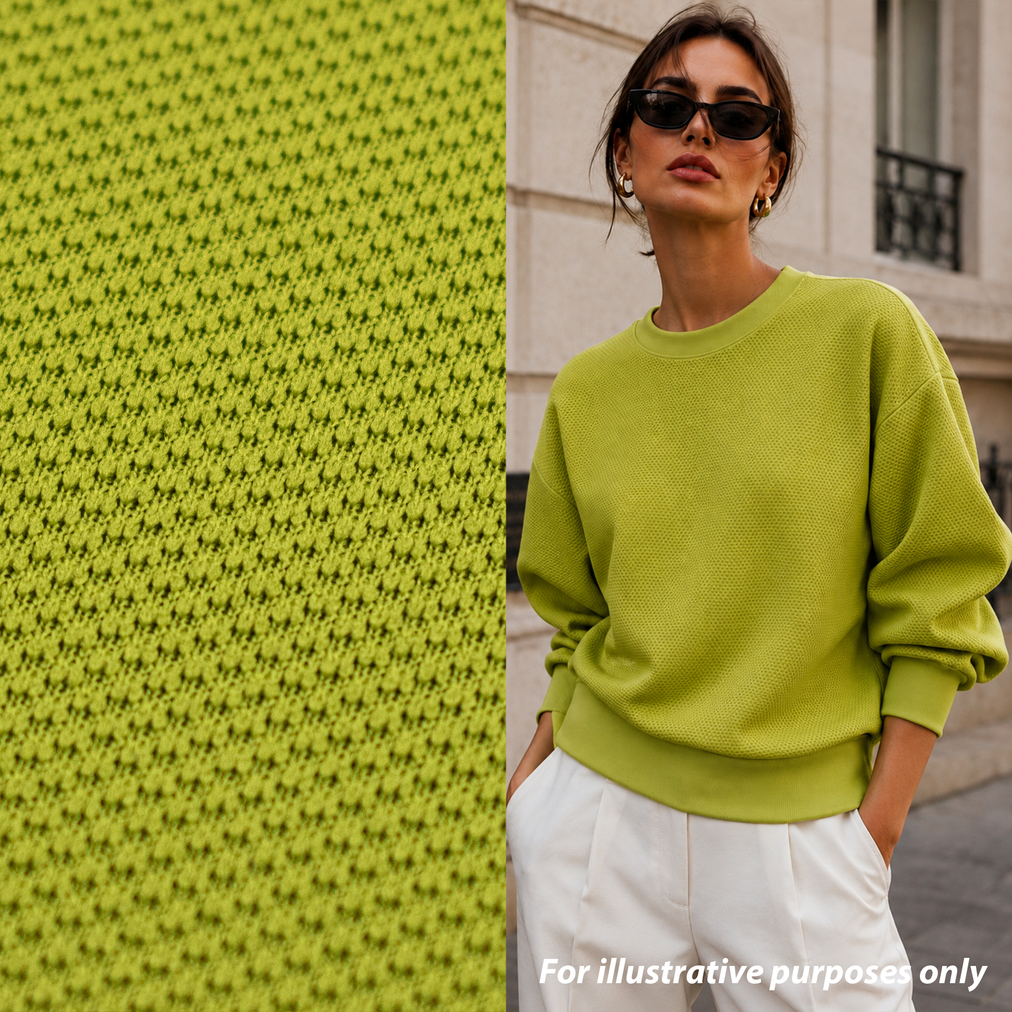 Heavy Interlock Lime Green
