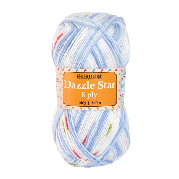 Heirloom Dazzle Star 8 Ply Knitting Yarn