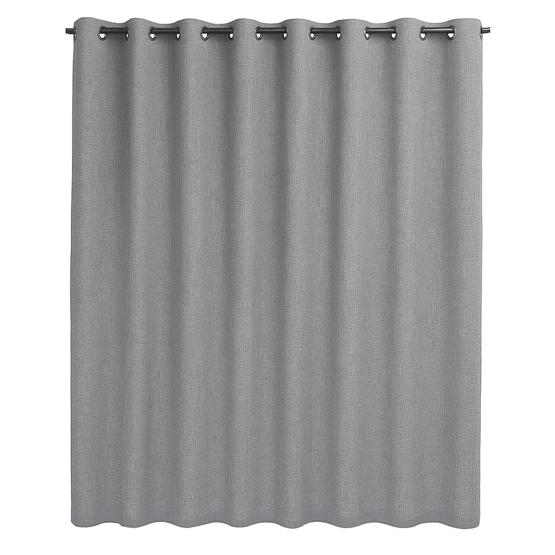 Pilbara Blockout Ring Top Ready Made Curtain - Metal | Wattle & Bourke