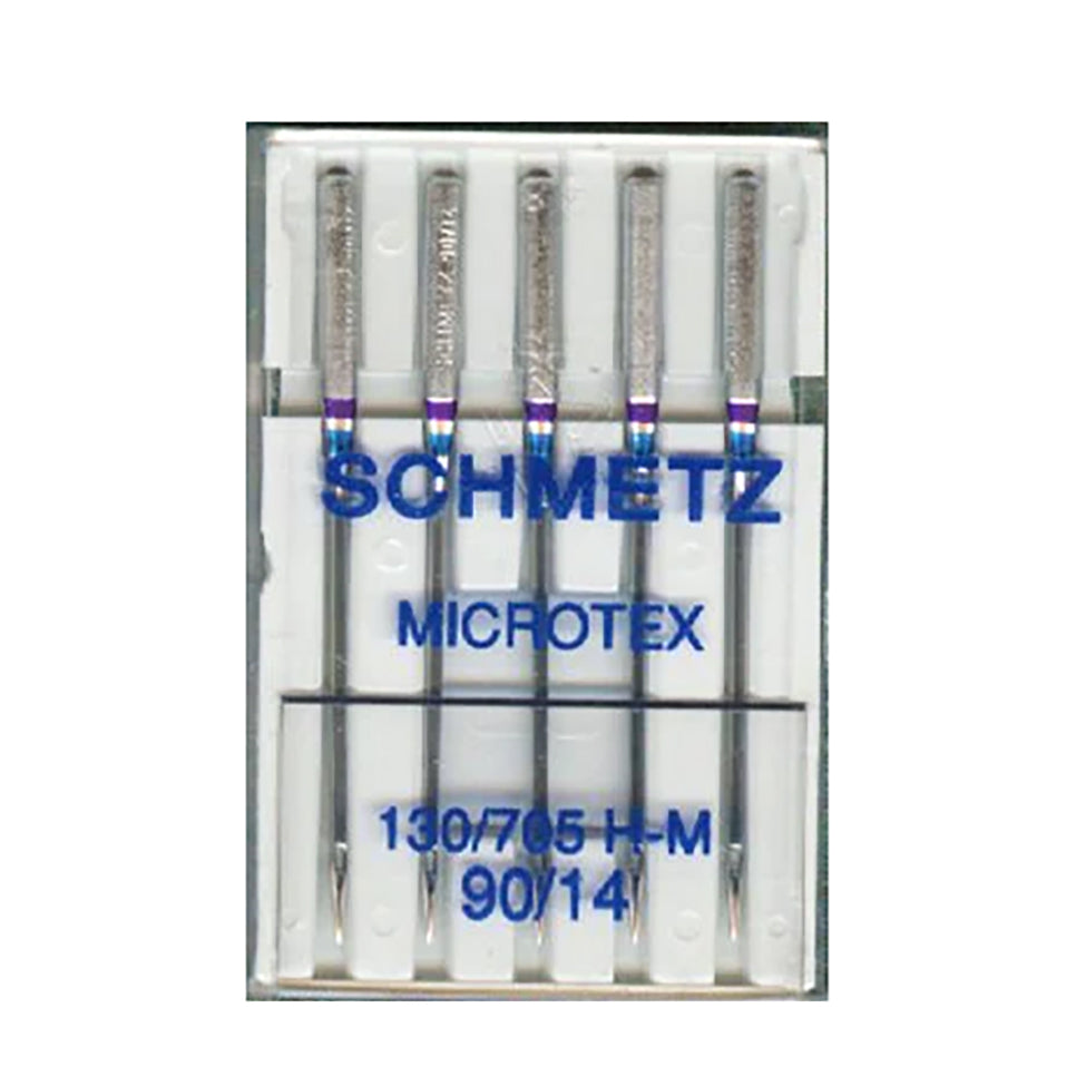 Schmetz Sewing Machine Needles Microtex (Sharp) 90/14 - 5 Per Cassette