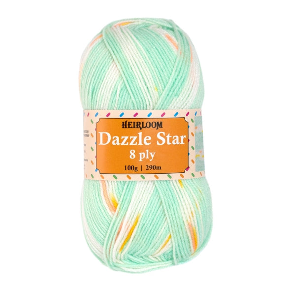 Heirloom Dazzle Star 8 Ply Knitting Yarn