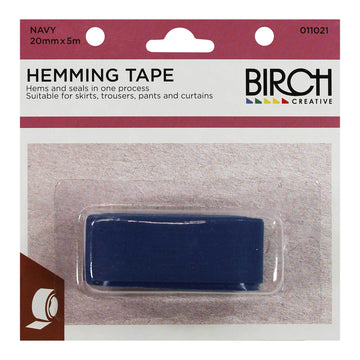 Birch Hemming Tape  Navy 20mm x 5m