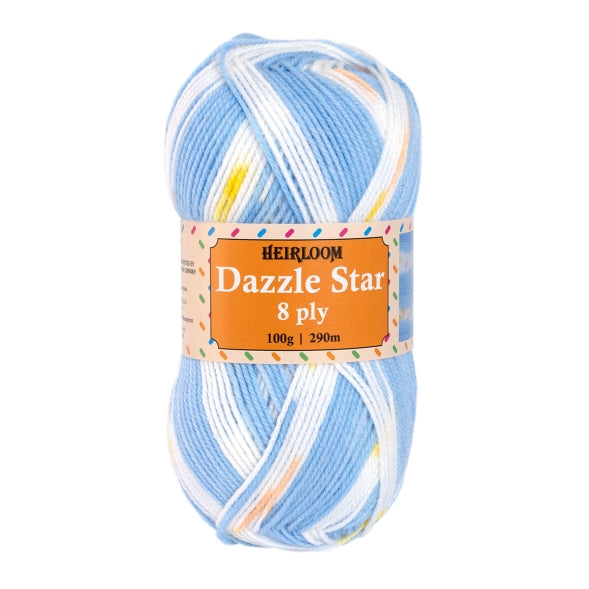 Heirloom Dazzle Star 8 Ply Knitting Yarn
