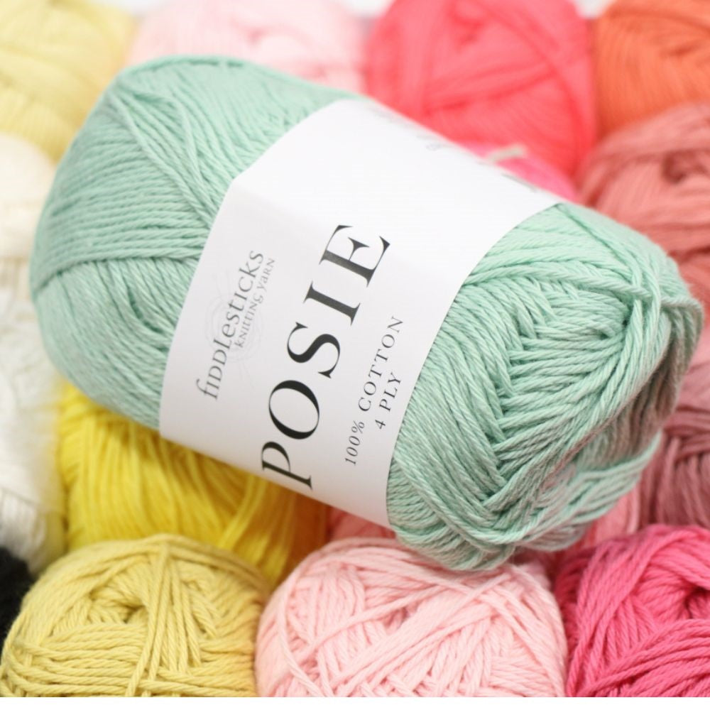 Fiddlesticks 100% Combed Cotton 4 Ply Posie Yarn